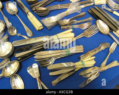 miscellaneous collection of cutlery Stock Photo