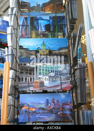 postcard display of Berlin images Stock Photo