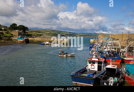 Fishing Boats in Helvick Port, Ring - Gaelic Speaking Area, County Waterford, Ireland Stock Photo