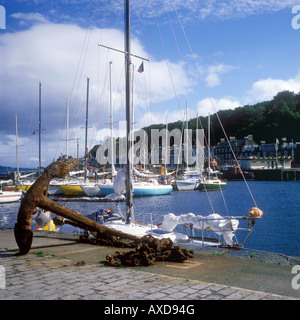 The harbour at Rothesay, the only town on the Isle of Bute Stock Photo