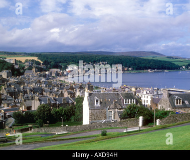 View over Rothesay, the only town on the Isle of Bute Stock Photo
