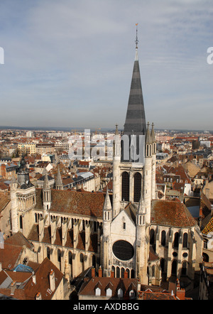 The Notre Dame in Dijon Burgundy France Stock Photo