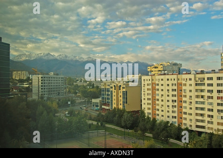 Snow in mountains, Almaty, Kazakhstan Stock Photo