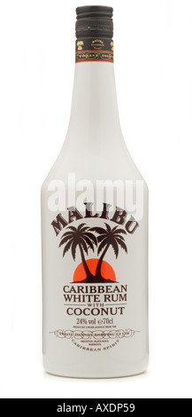 malibu caribbean clear white rum with tropical coconut twelve 12 island shipping co ltd brighton black rock barbados Stock Photo