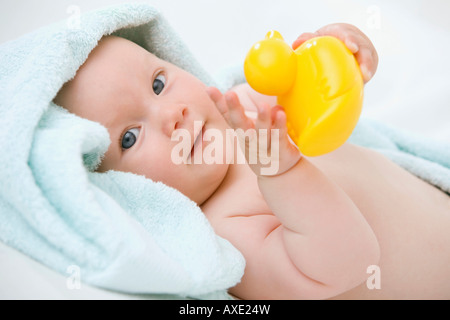 Baby boy (6-9 months) portrait Stock Photo