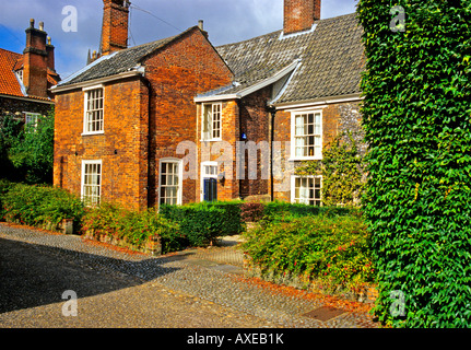 Old houses in the cathedral close Norwich Norfolk England UK EU Stock Photo