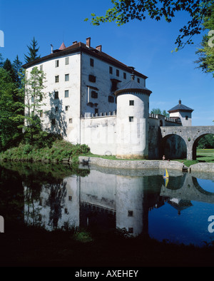Sneznik Castle near Kozarisce, Notranjska, Slovenia. Stock Photo