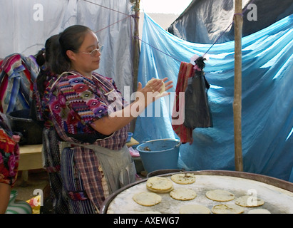 GUATEMALA CHICHICASTENANGO The largest indigenous market in Guatemala is the market in Chichicastenango Stock Photo