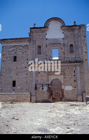 The ruins of the Franciscan Ex-Convento de Bucareli in the Sierra Gorda Biosphere Reserve, Queretaro state, Mexico Stock Photo