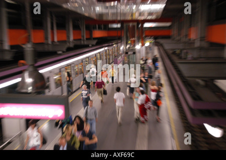 underground station Schottentor, university Stock Photo