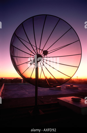 Dish at Sunset Stock Photo