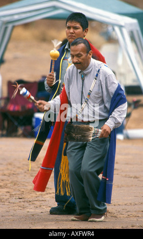 Gallup - New Mexico - USA - 85th Inter-tribal festival Indian performer dancing Stock Photo