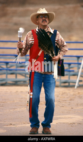 Gallup - New Mexico - USA - 85th Inter-tribal festival Indian performer dancing Stock Photo