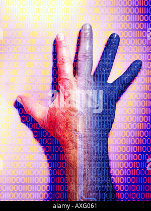Digital hand Stock Photo