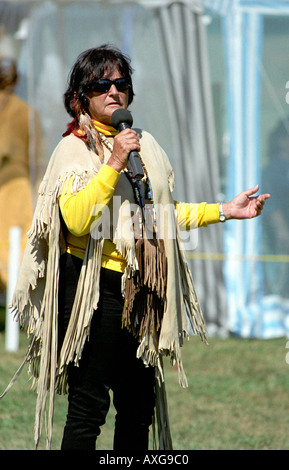 American Indian Chippewa tribal Pow Wow Port Huron Michigan Stock Photo