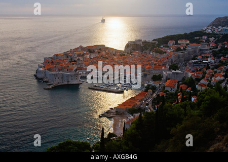 Old City of Dubrovnik at Dusk, Croatia