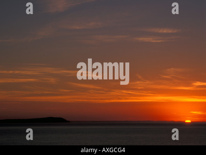 Sunrise over Phillip Island south of Melbourne, Australia Stock Photo