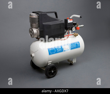 A portable electric air compressor Stock Photo