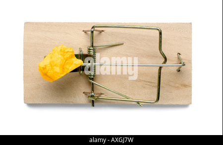 Mousetrap elevated view Stock Photo