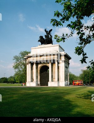 Wellington Arch, Hyde Park Corner, London, England, UK, GB Stock Photo