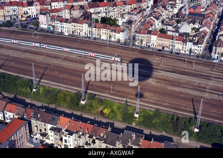 A general overall aerial view of the track at Drake Stadium on the ...