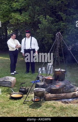 historical reconstruction of ancient army encampment Stock Photo - Alamy