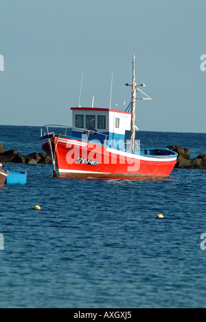 fisherboat in the harbour Fischerboot im Hafen Stock Photo