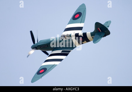 Supermarine Spitfire PR 19 XIX PS890 rebuilt with contra-rotating merlin engine Stock Photo