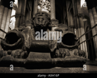 Statue of 'Santo dos Croques'. Cathedral of Santiago de Compostela. Galicia. Spain Stock Photo