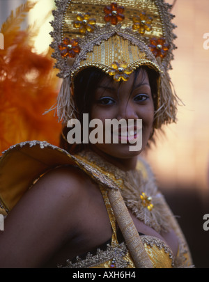 2006 Notting Hill Carnival. A street party and festival led by the Caribbean community in London. Held each year in August. Stock Photo