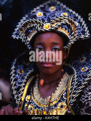 2006 Notting Hill Carnival. A street party and festival led by the Caribbean community in London. Held each year in August. Stock Photo