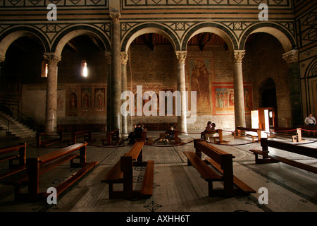 inside Basilica San Miniato al Monte Florence Italy Stock Photo