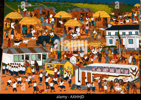 Tanzania Dar es Salaam Tingatinga painting the style takes its