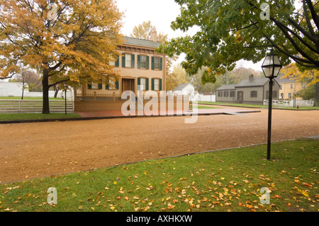 Abraham Lincolns home in autumn at the Lincoln Home National Historic Site Springfield Illinois Stock Photo