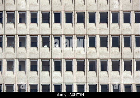 Detail view of Kingdom House a 1960's office block Stock Photo