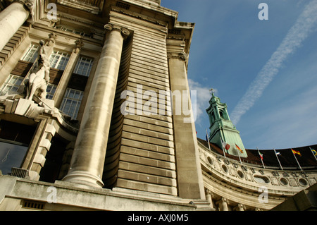 County Hall former GLC headquarters South Bank London England Stock ...