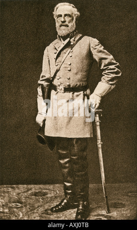 Confederate General Robert E Lee in 1862 or 1863. Photograph Stock Photo