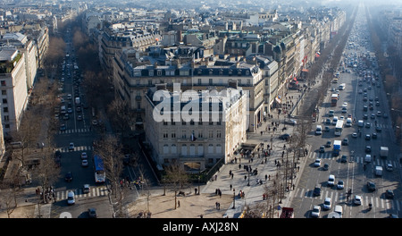 File:Avenue des Champs-Elysées from top of Arc de triomphe Paris