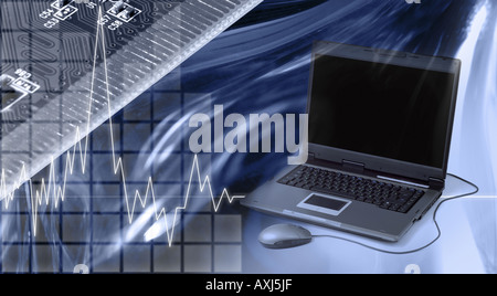Computers Technology Electronics Stock Photo