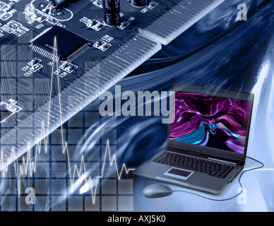 Computers Technology Electronics Internet and communication concept Stock Photo