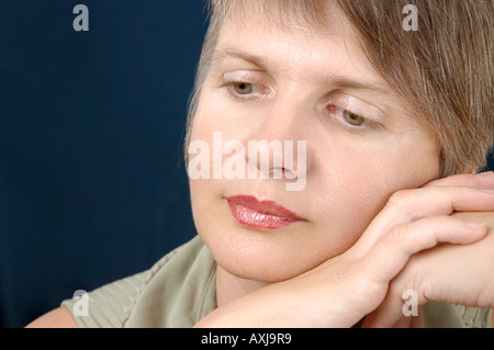 Beautiful middle-aged woman portrait Stock Photo