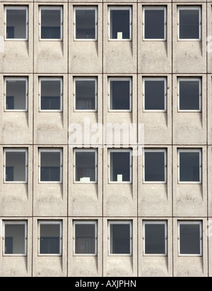 Detail view of Kingdom House a 1960's office block . Stock Photo