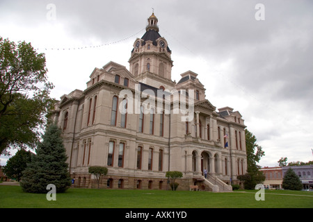 The Parke County Courthouse in Rockville Indiana Stock Photo