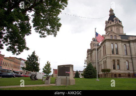 The Parke County Courthouse in Rockville Indiana Stock Photo