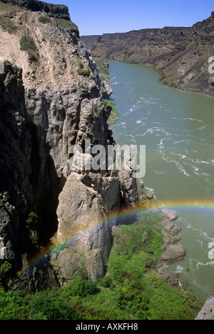 The Snake River below Shoshone Falls Idaho Stock Photo