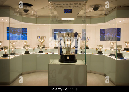 The Real Madrid club museum santiago bernabeu stadium Madrid Stock Photo