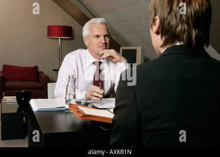Two businessmen in a meeting Stock Photo