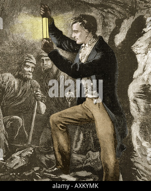 Sir Humphry Davy 1(778 - 1829) British physicist. Stock Photo