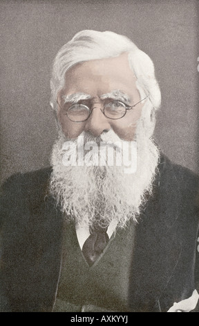 Alfred Russel Wallace, (1823 - 1913) British naturalist. Stock Photo