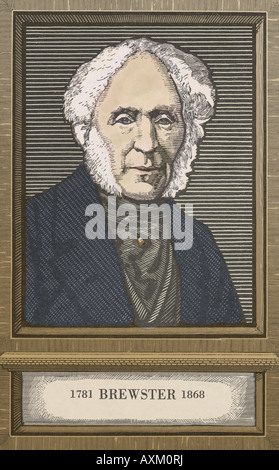 David Brewster (1781 - 1868) Scottish physicist. Stock Photo